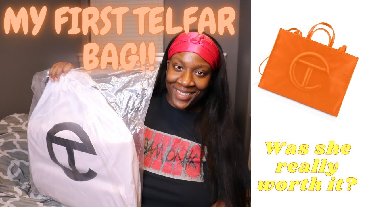 TELFAR BAG REVIEW | LARGE ORANGE BAG | IS SHE WORTH YOUR COIN??