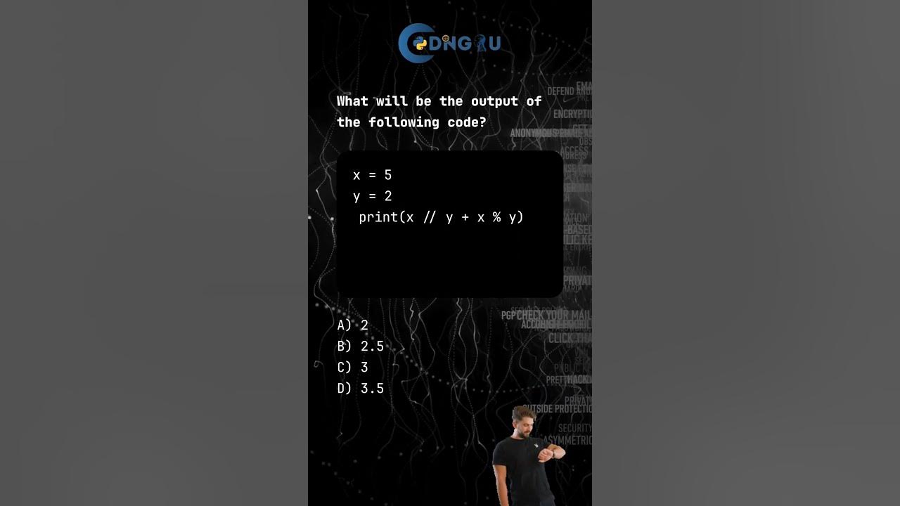 Python Floor Division & Modulo #pythoncoding4u #codeaj #python - YouTube