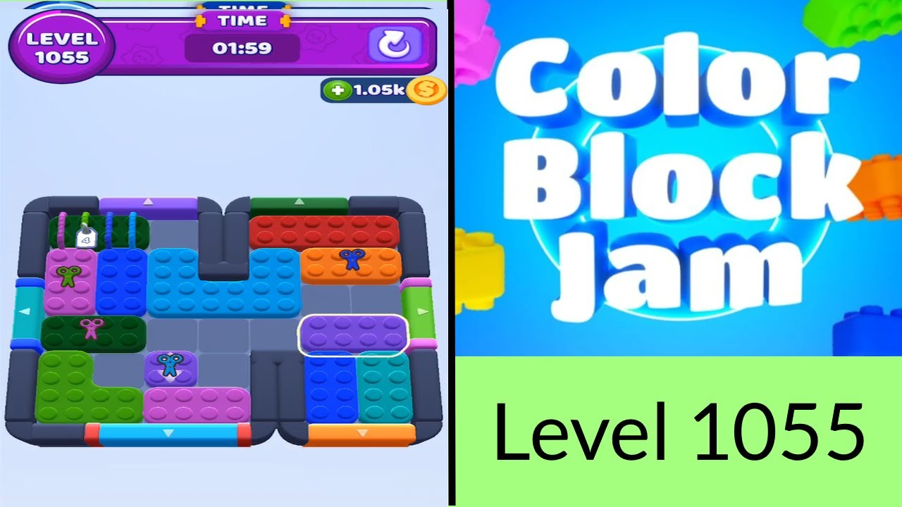 Color Block Jam Level 1055 - YouTube