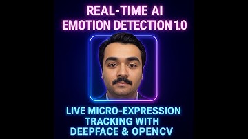 Real-Time AI Emotion Detection 1.0 – Live Micro-Expression Tracking with DeepFace & OpenCV