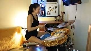 8th-note ride backbeat pattern 