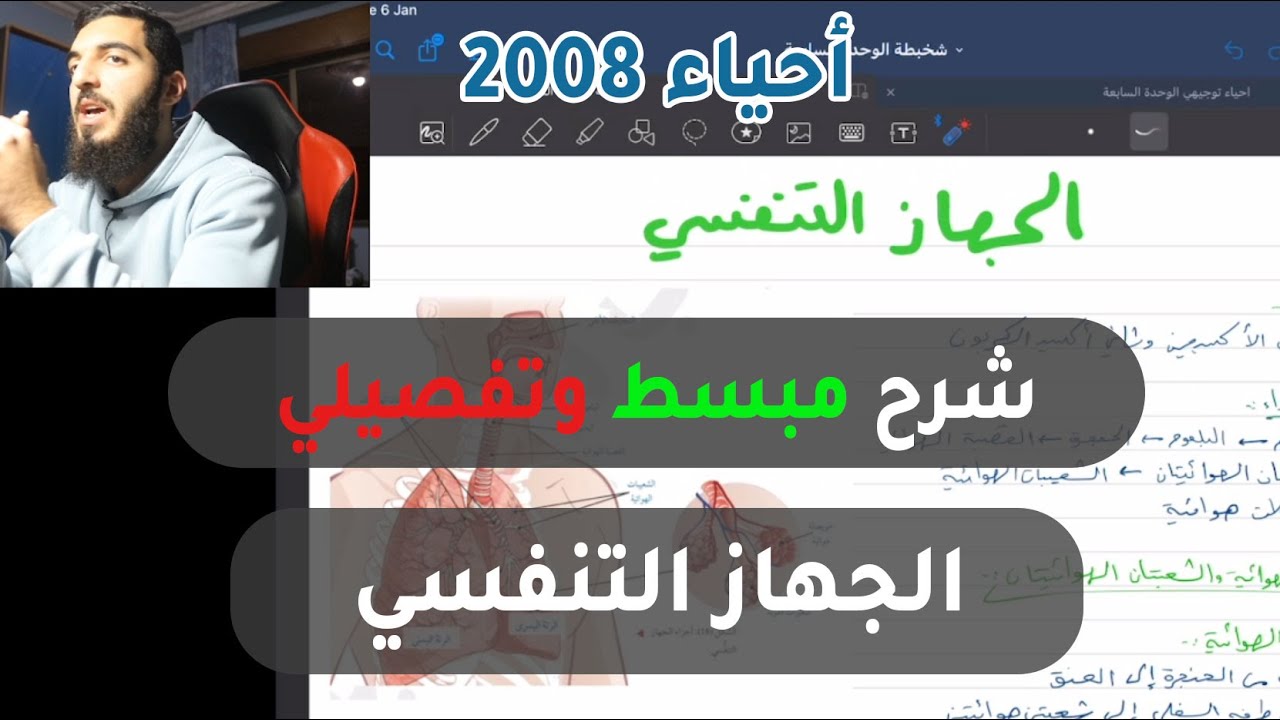 أحياء 2008 | (8) : الجهاز التنفسي - الدكتور عبدالله الكوفحي