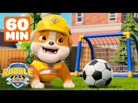 Rubble's BEST Sports Moments! w/ Charger, Wheeler & Mix | 1 Hour | Rubble & Crew