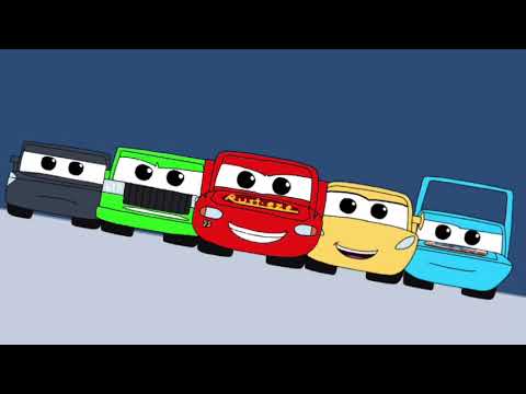 My Drawing of Lightning McQueen, Cruz Ramirez, The King, Chick Hicks & Jackson Storm Racing