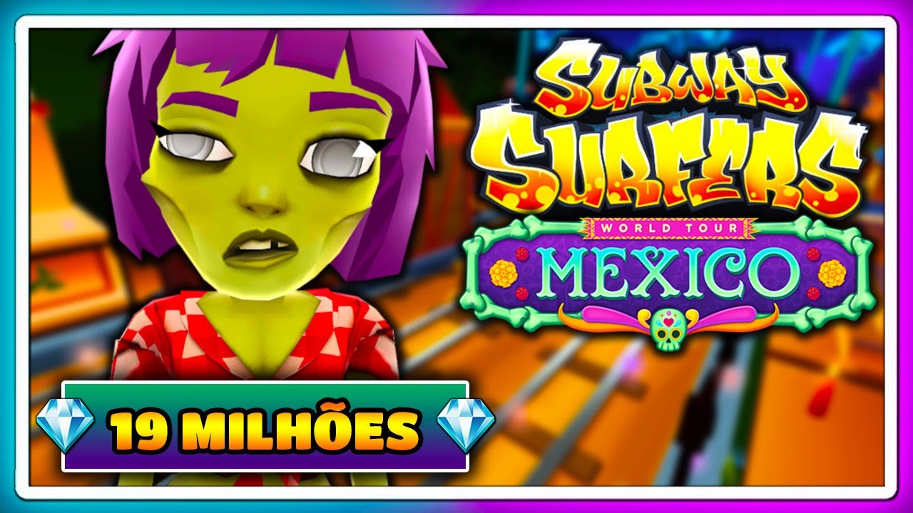 Código pra Chaves e Moedas no Subway Surfers Mexico Halloween 2019 