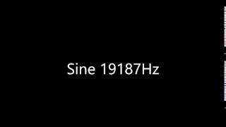 Sine 19187Hz Audio Only