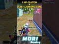 1 HP Clutch in BGMI 😱 PUBG MOBILE | Fast Landing Tips #bgmi #moriplays #pubg #clutch
