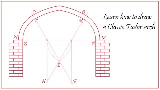Easy Method to Draw a Classic Tudor Arch (Three Division Parts)