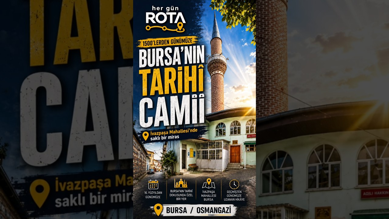 Şeyh Konevi Camii: Bursa’da 16. Yüzyıldan Bir Sır | Ottoman Mosque in Bursa #Shorts