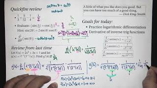 Inverse trigonometric functions (Calc 1; Lecture 2-3; Fall 26)