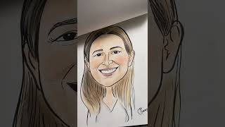 Several of over 50 Webster bank color caricatures from photos