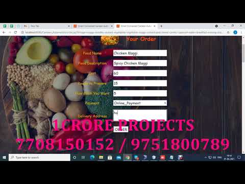 Smart Connected Canteen Automated Information System  - 1Crore Projects