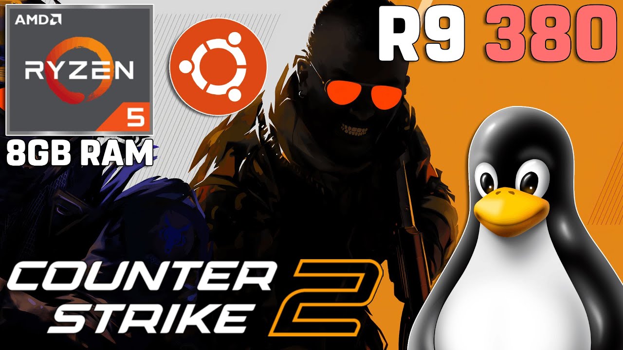 Counter-Strike 2 on LINUX | Ryzen 5 2600 | R9 380 4GB | 8GB RAM [Ubuntu ...