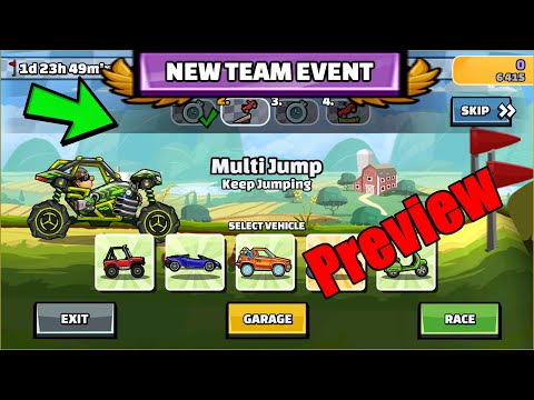 🔔❗ New Team Event (Hop, Skip And Crunch) - Hill Climb Racing 2