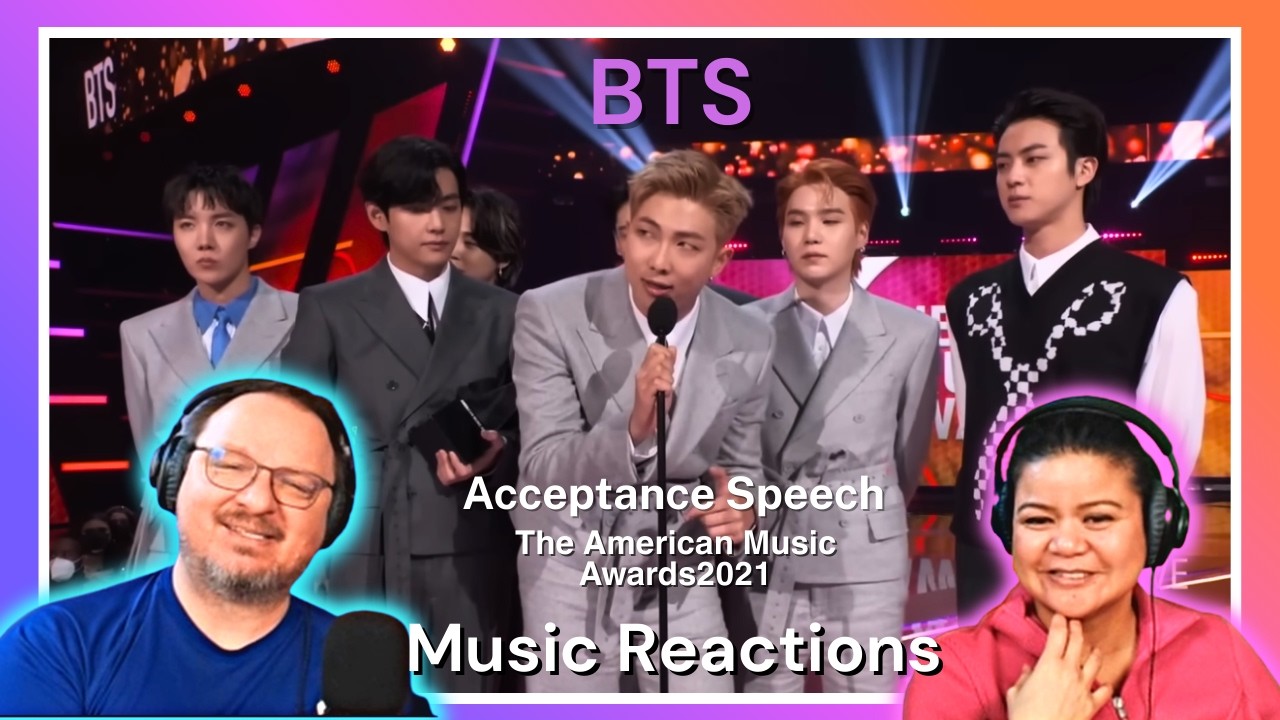 BTS (Реакция на речь BTS на церемонии вручения награды AMA 2021) |