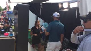 Amanda Balionis talks to Dustin Johnson