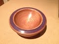 Woodturning-Sapele Candy Bowl with resin rim