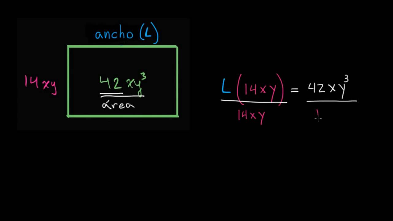 Dimensiones de un rectángulo con área descrita algebraicamente matemática e suas tecnologias