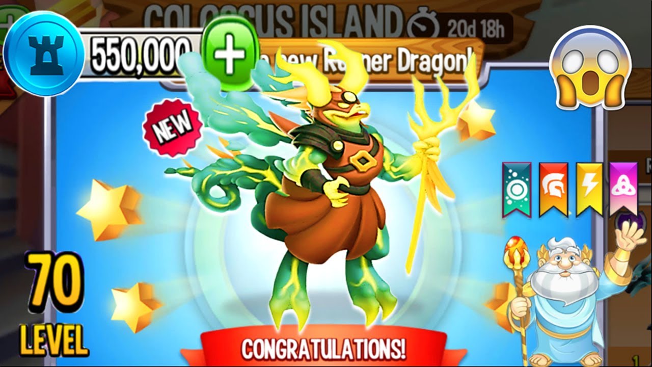 Dragon City Storm Magus Dragon, plus Magi Tower Island Completed