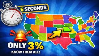 Guess the U.S. State by the Map 🇺🇸 | Only 3% Can Get Them All in 5 Seconds