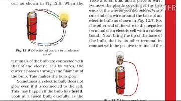 Electricity and Circuits | Chapter -12 | Class -6th | Science | Part-2 | Electric Circuit and Switch