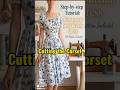 Part 1: Pattern layout and corset cutting #sewing #sewingtutorial #dress