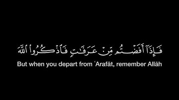 ليس عليكم جناح ان تبتغوا فضلا من ربكم / رعد الكردي / ماتيسر من سورة البقرة / شاشة سوداء