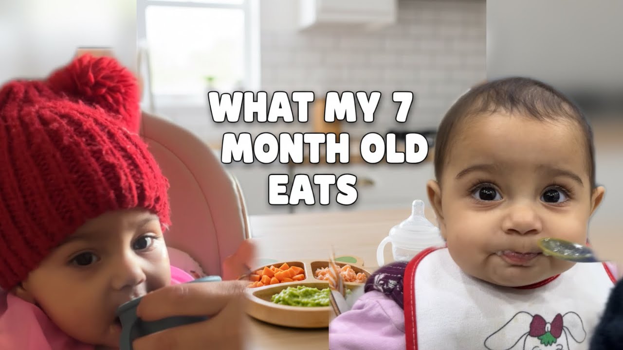 What My 7 Month Old Baby Eats in a Day | Indian Baby Food Routine | Solids journey 