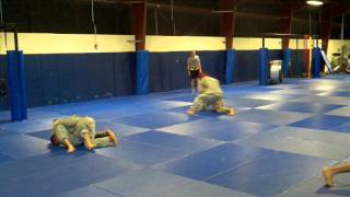 Fort Riley Combatives Team Traning- Backflip