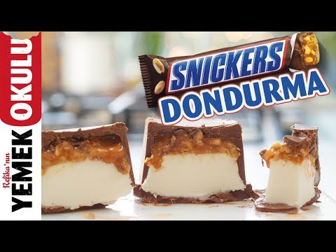 Snickers Dondurma (Challenge) Meydan Okuması | Evde Kolay ve Hızlı Snickers Tarifi