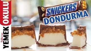 Snickers Dondurma (Challenge) Meydan Okuması Evde Kolay Ve Hızlı Snickers Tarifi