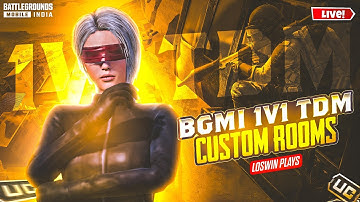 1V1 TDM LIVE BGMI | BGMI LIVE CUSTOM ROOM | BGMI LIVE | Loswin Plays #bgmi #bgmilive #1v1tdm