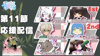 【第4期 #うるたまリーグ】第11節 兎物語応援配信【＃麻雀一番街】