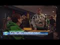 Notre Dame artist, 'Play Like a Champion' sign painter Laurie Wanger chats with ABC57 Kickoff