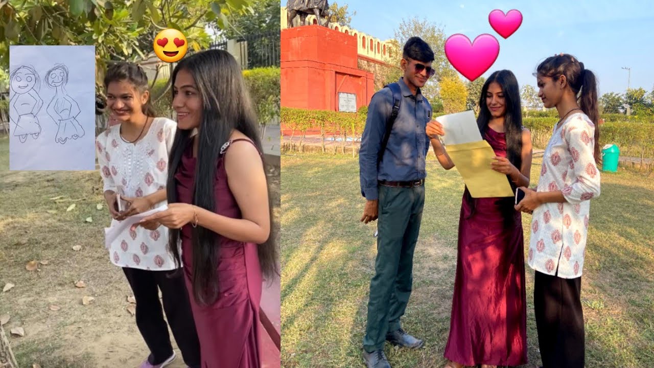 लड़की का चुड़ैल बना कर किया स्केच प्रैंक 😱 // drawing prank cute girl 🥰 #viral #drawingprank 