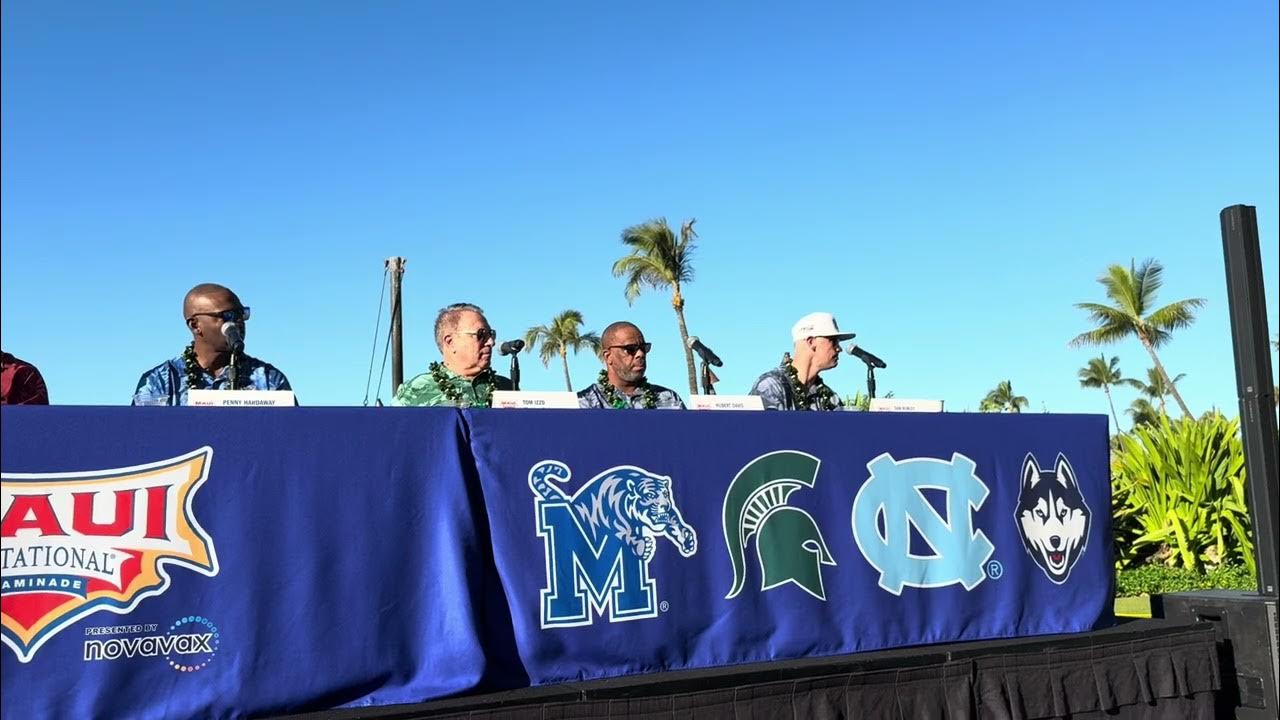 Video: Hubert Davis, Dayton Coach Anthony Grant Pre-Maui Invitational Press Conference