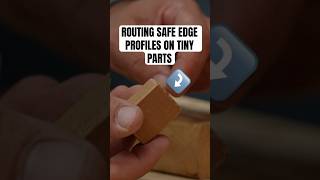 Genius small part routing setup #woodworking #shorts #clever