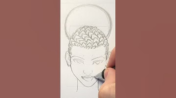 Desenhando um penteado afro. #cabelo #arte #art #afro #african #traditionalart