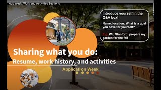 Information App Week: Work and Activities Sections News