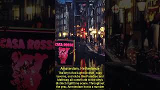 Top 10 European cities with the best nightlife #youtubeshort