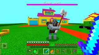 Minecraft | illager Giant Attack On Oggy And Jack House | Minecraft Pe | In Hindi |Rock Indian Gamer