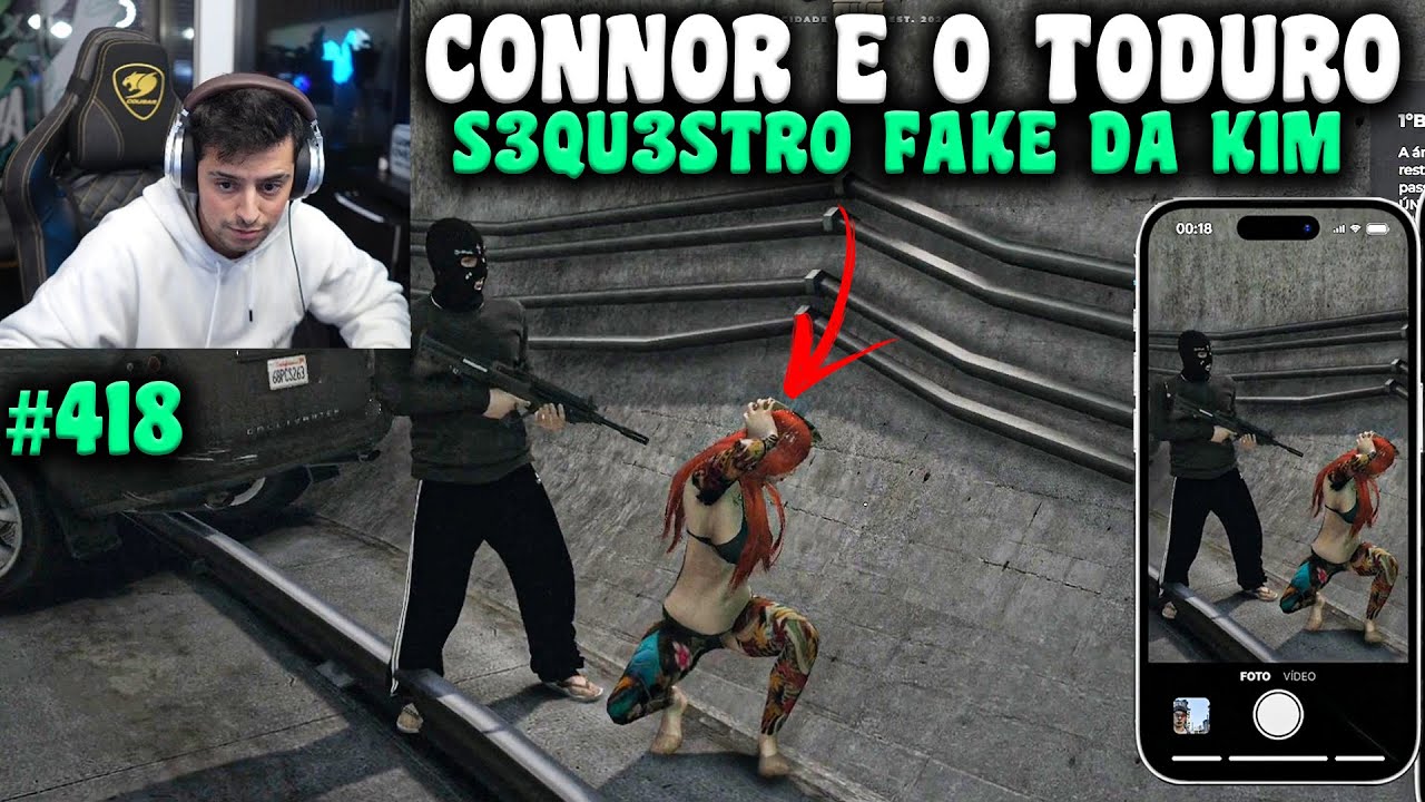 S3QUESTR0 FAKE DA KIM! CONNOR TIRA FOTO E MANDA PRA MALU FILAH DELA! EP 418