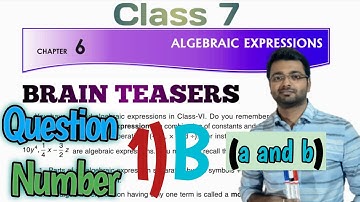 D.A.V. Math | Class 7 | Ch-6 | Algebraic Expression |Brain Teasers | Q1 B a, b |  Art Of Mathematica