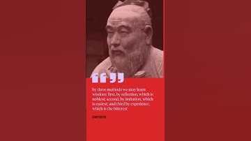 Learn Wisdom from Confucius: Reflect, Imitate, Experience | motivational quotes  #shorts