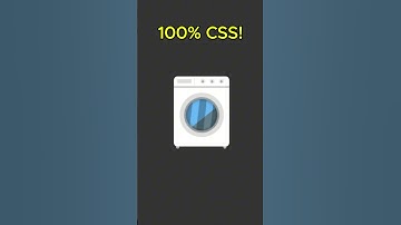 🔥100% CSS Loader That Spins Like a Washing Machine! 🔄.#cssanimation  #coding #washingmachine
