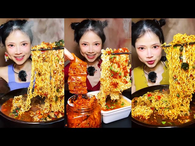 Spicy Eating Mukbang Chinese Food Noodles | ASMR/EATING 중국먹방! 吃播吃