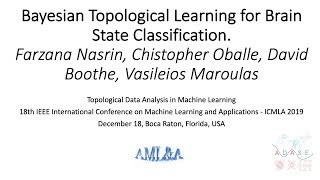 Bayesian Topological Learning for Brain State Classification