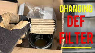 Trucking |  How to Change DEF Filter on a Freightliner Cascadia.