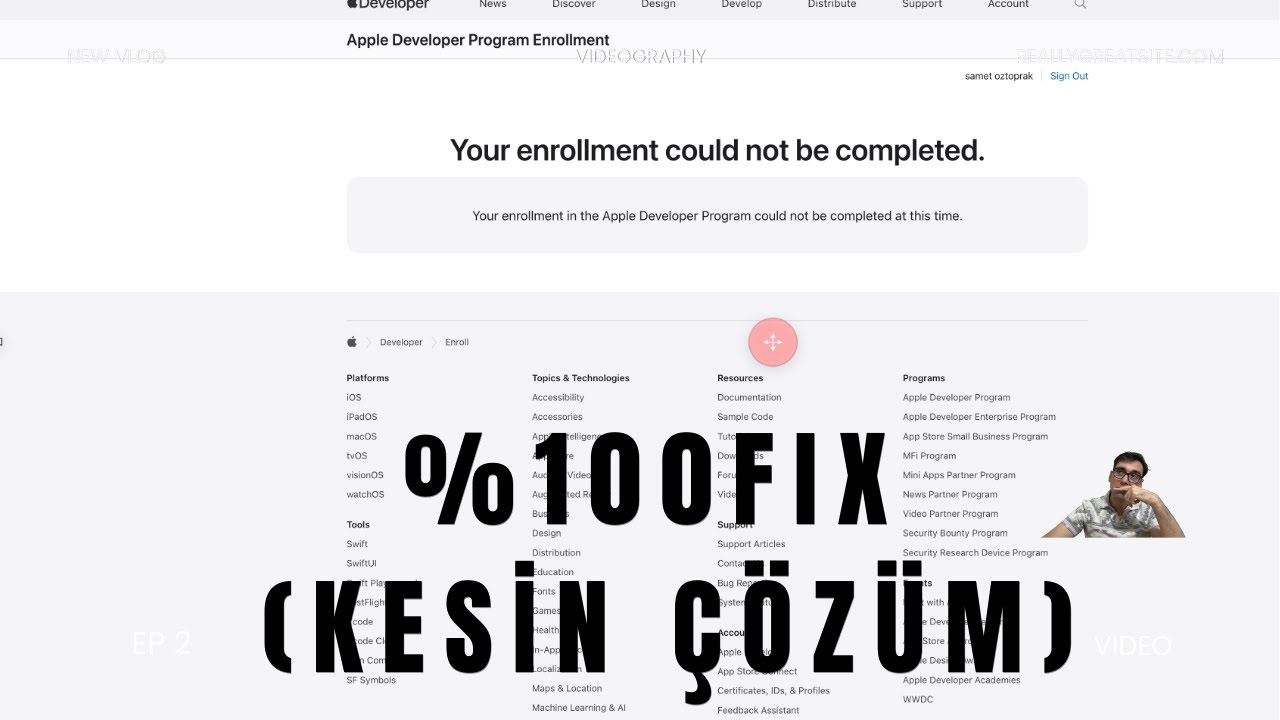 %100 Çözüm 'Your enrollment could not be completed' Apple Developer ...