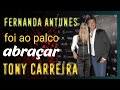 Fernanda Antunes ABRAÇA Tony Carreira no final da Gala dos Sonhos